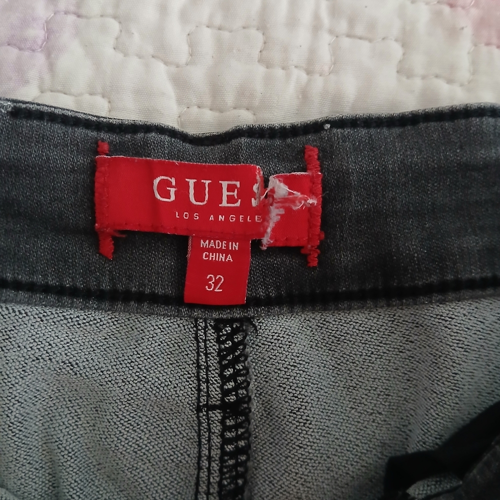 Guess Dark Gray Jean Shorts - Picture 6 of 6